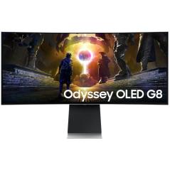 Monitor Gaming Ultrapanorámico Curvo Samsung G8 Odyssey OLED S34DG850SU 34'/ WQHD/ 0.03ms/ 175Hz/ Multimedia/ Regulable en Altur