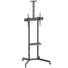 Soporte de Suelo Inclinable con Ruedas/ Soporte de Cámara Aisens FT70TE-335 para TV 37'-70'/ hasta 45kg