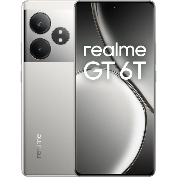 Smartphone Realme GT 6T 8GB/ 256GB/ 6.78'/ 5G/ Plata Fundida