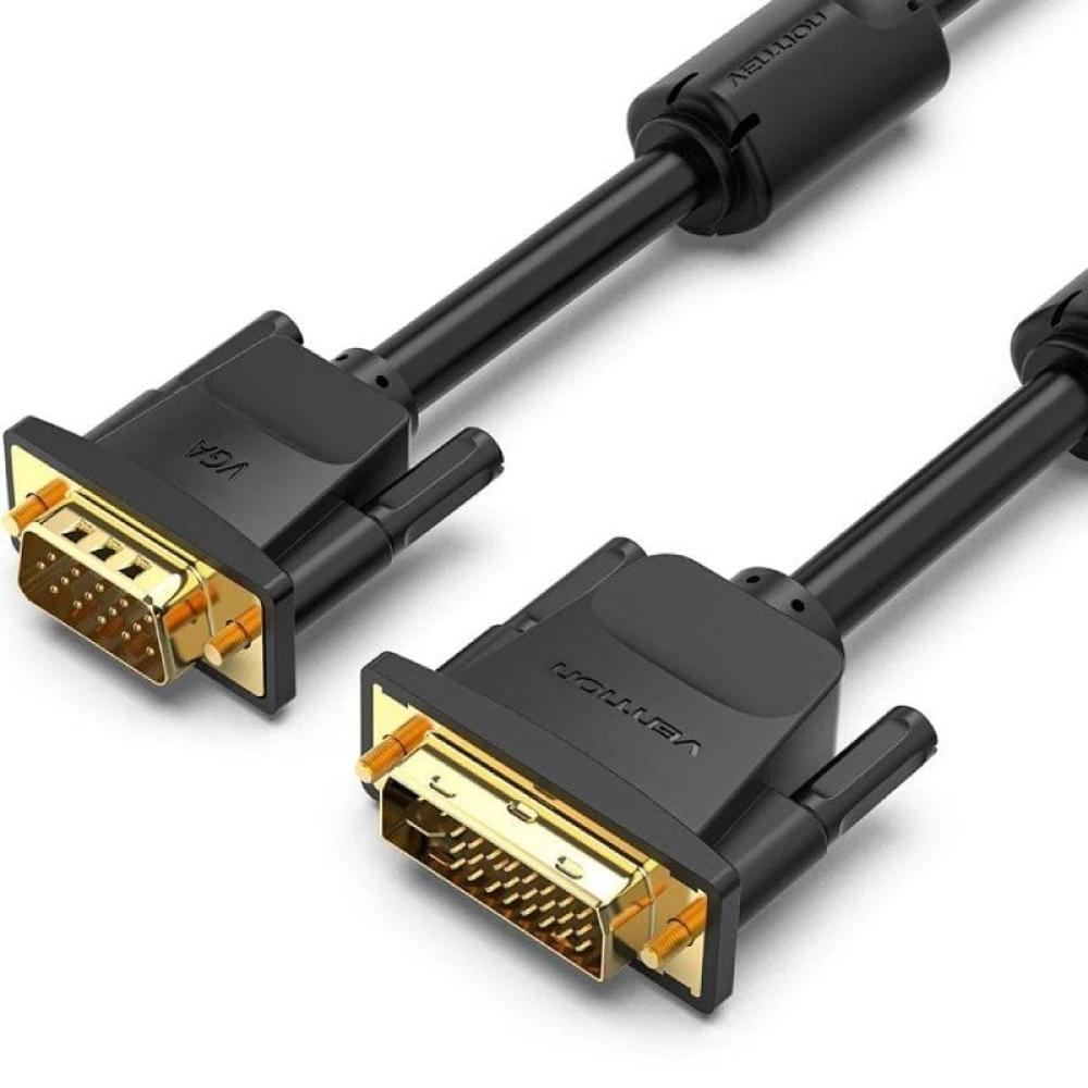 Cable Conversor Vention EACBG/ DVI Macho - VGA Macho/ 1.5m/ Negro