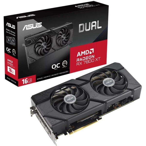 Tarjeta Gráfica Asus Dual Radeon RX 7800 XT OC/ 16GB GDDR6