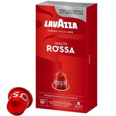 Cápsula Lavazza Qualitá Rossa para cafeteras Nespresso/ Caja de 10