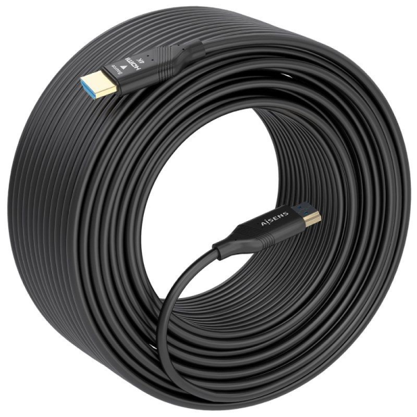 Cable HDMI 2.0 AOC 4K Aisens A148-0931/ HDMI Macho - HDMI Macho/ 25m/ Negro