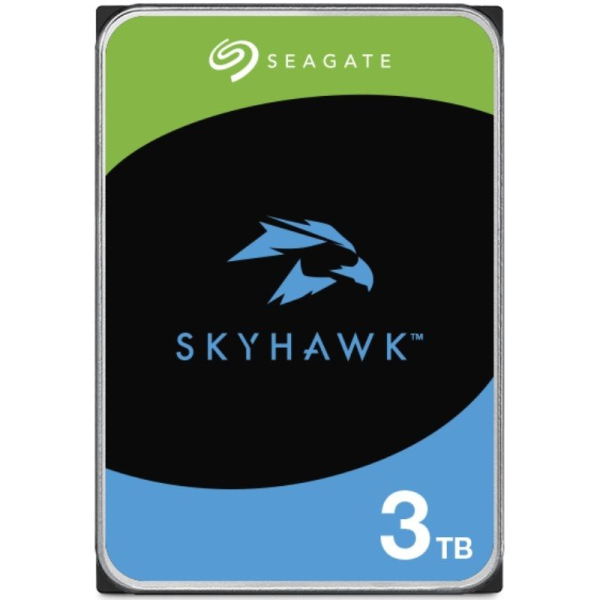 Disco Duro Seagate SkyHawk 3TB/ 3.5'/ SATA III/ 256MB