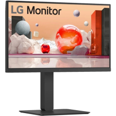 Monitor Profesional LG 24BA750-B 23.8'/ Full HD/ Multimedia/ Regulable en altura/ Negro