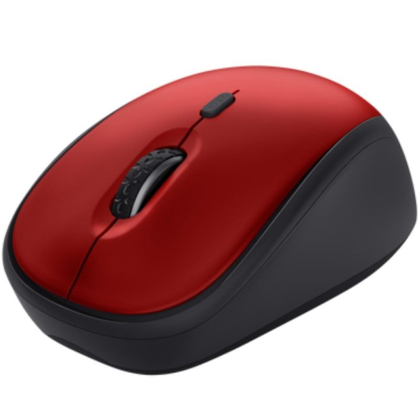 Ratón Mini Inalámbrico Trust Yvi+ Silent/ Hasta 1600 DPI/ Rojo