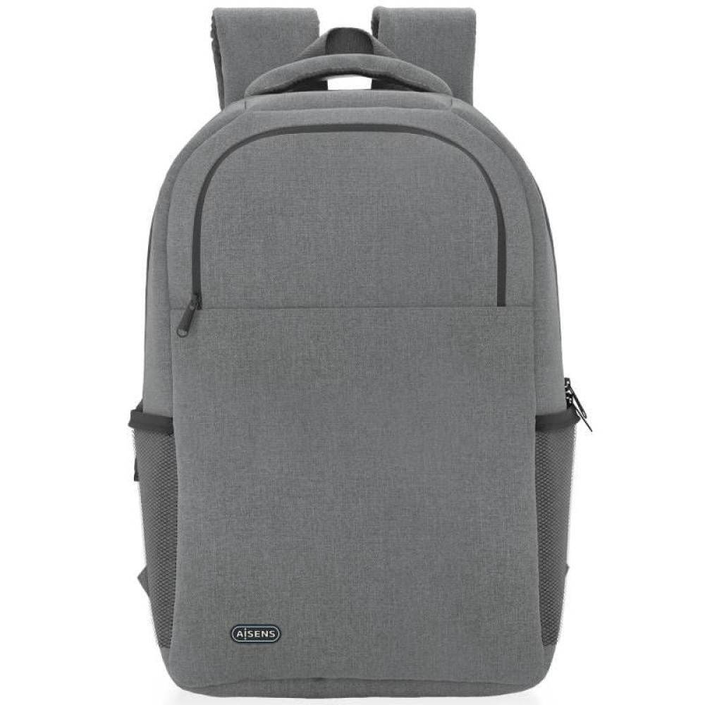 Mochila Aisens Premium ASBG-BP083-GR para Portátiles hasta 15.6'/ Gris