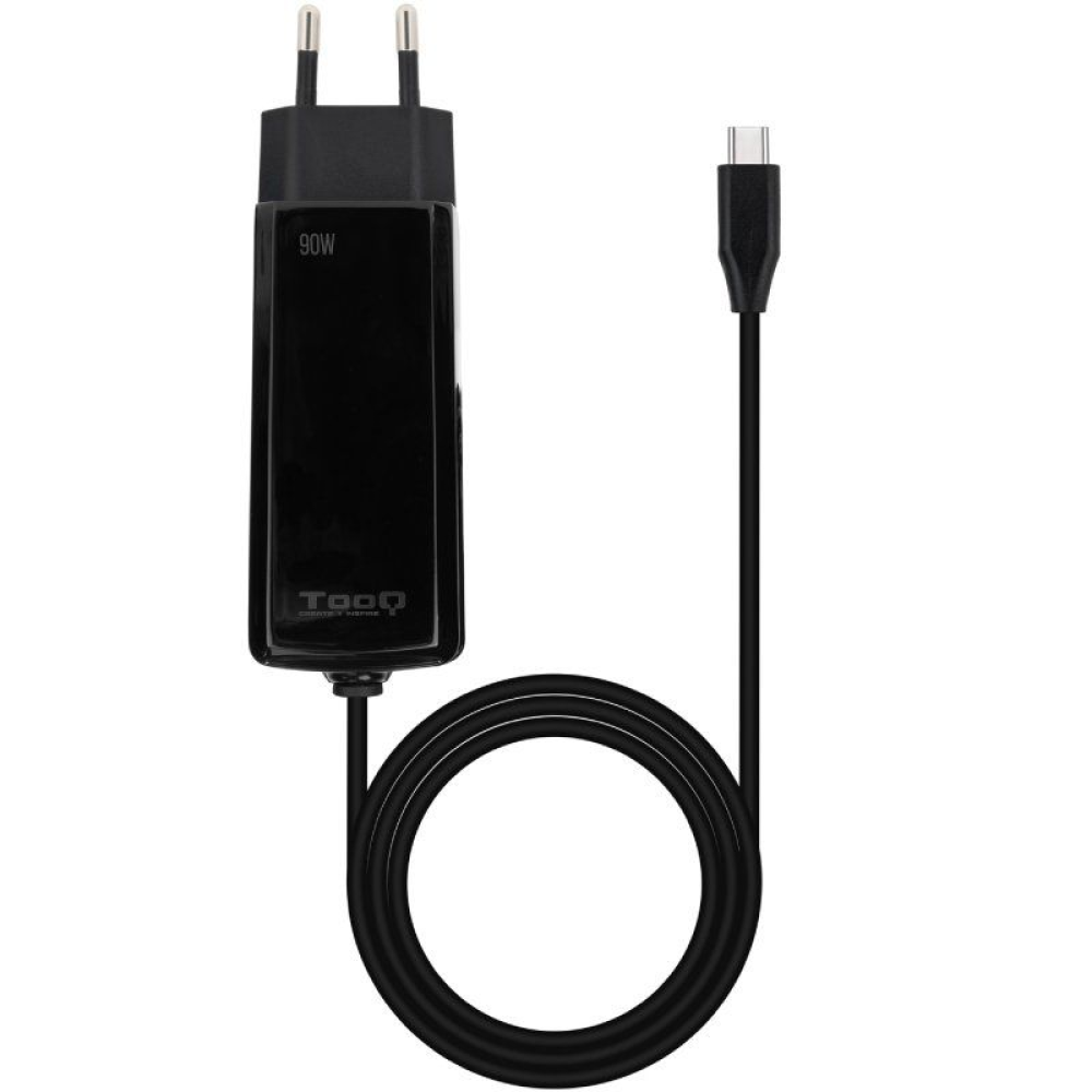Cargador de Portátil GaN TooQ TQLC-USBCGAN90PD-C USB Tipo-C/ 90W/ Automático/ Voltaje 5-20V