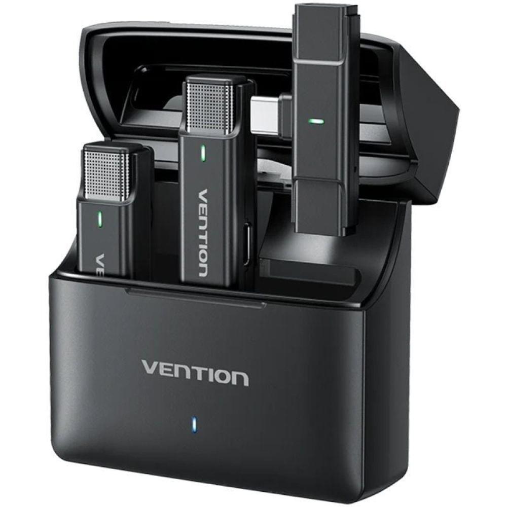 Micrófono Inalámbrico con Clip Vention NCAB0/ USB Tipo-C/ Incluye Receptor/ 2 unidades Micrófono Inalámbrico con Clip Vention NCAB0/ USB Tipo-C/ Incluye Receptor/ 2 unidades