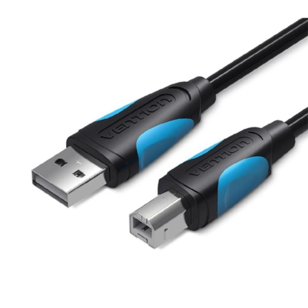 Cable USB 2.0 Impresora Vention VAS-A16-B200/ USB Tipo-B Macho - USB Macho/ 480Mbps/ 2m/ Negro Cable USB 2.0 Impresora Vention VAS-A16-B200/ USB Tipo-B Macho - USB Macho/ 480Mbps/ 2m/ Negro