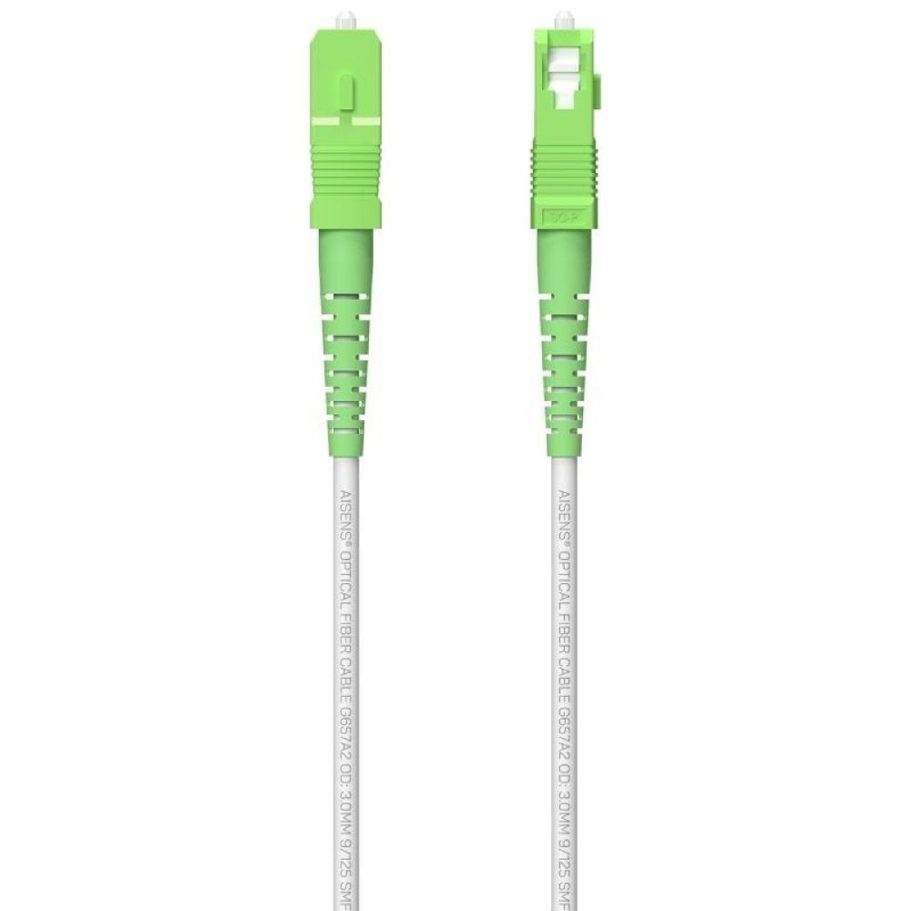 Bobina de Fibra Óptica G657A2 3.0 9/125 SMF Aisens A152-0621/ LSZH/ 250m/ Blanco