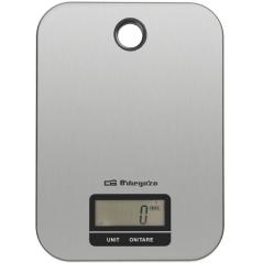 Báscula de Cocina Electrónica Orbegozo PC 1019/ hasta 5kg/ Plata