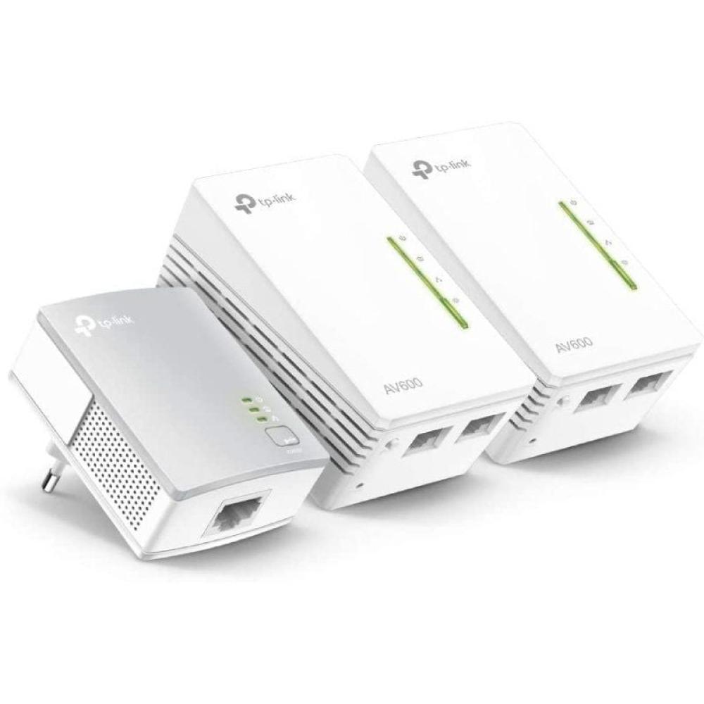 Adaptador Powerline TP-Link WPA4220TKit 500Mbps/ Alcance 300m/ Pack de 3 Adaptador Powerline TP-Link WPA4220TKit 500Mbps/ Alcance 300m/ Pack de 3