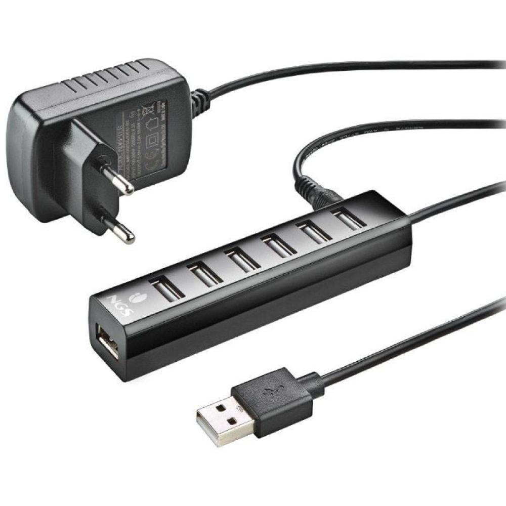 Hub USB 2.0 con Alimentación Externa NGS IHUB7 Tiny/ 7xUSB