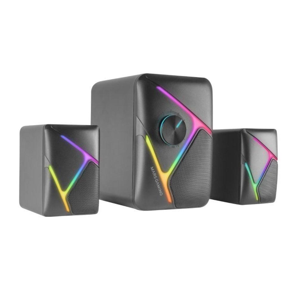 Altavoces Mars Gaming MS-H21/ 35W/ 2.1/ Negros Altavoces Mars Gaming MS-H21/ 35W/ 2.1/ Negros
