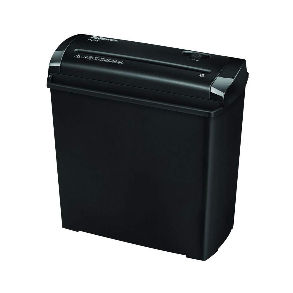 Destructora Fellowes P-25S/ Corte en Tiras de 7mm/ Negra - Imagen 1