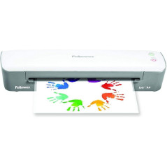 Plastificadora Fellowes Ion A4 4560001/ hasta A4 y 80-125 Micras/ Blanca y Gris - Imagen 1