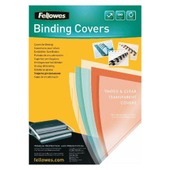 Portadas de PVC Fellowes 5375901/ A4/ 180 Micras/ 100 unidades/ Transparente - Imagen 1