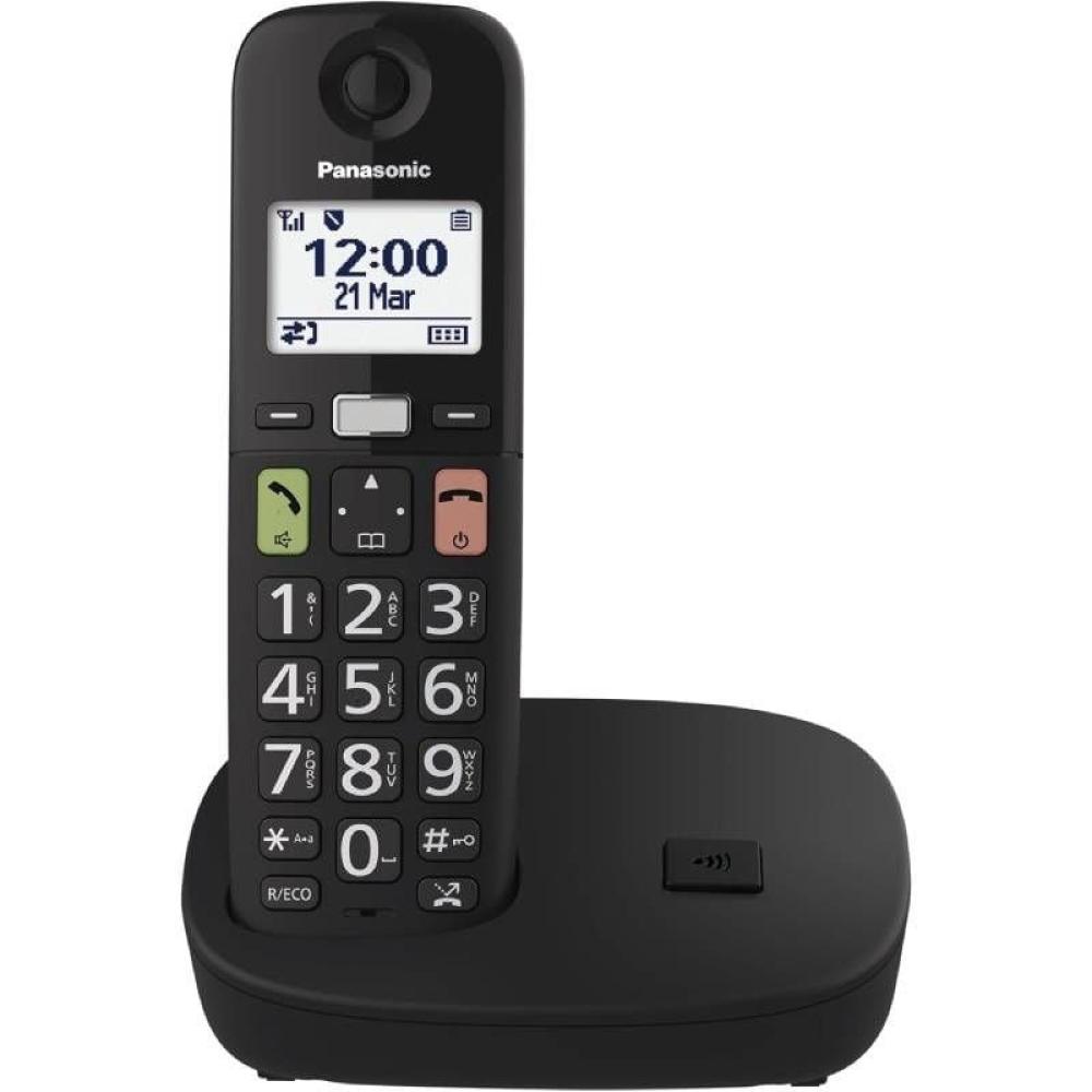 Teléfono Inalámbrico Panasonic KX-TGU110/ Negro Teléfono Inalámbrico Panasonic KX-TGU110/ Negro