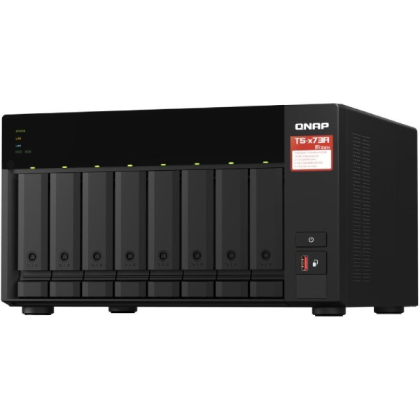 NAS QNAP TS-873A/ 8 Bahías 3.5'- 2.5'/ 8GB DDR4/ Formato Torre