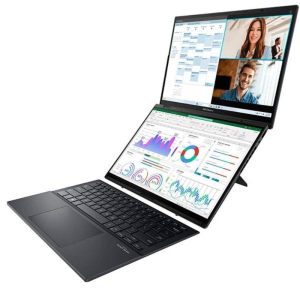 Portátil Convertible Asus ZenBook Duo OLED UX8406CA-PZ152W Intel Core Ultra 9-285H/ 32GB/ 1TB SSD/ 14'+14' Táctil/ Win11