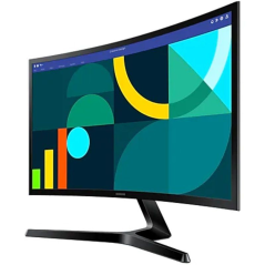 Monitor Curvo Samsung Essential Monitor S3 S24D366GAU/ 24'/ Full HD/ Negro