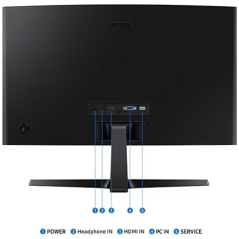 Monitor Curvo Samsung Essential Monitor S3 S24D366GAU/ 24'/ Full HD/ Negro