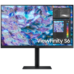Monitor Profesional Samsung ViewFinity S6 S27B610EQU 27'/ QHD/ Regulable en Altura/ Negro