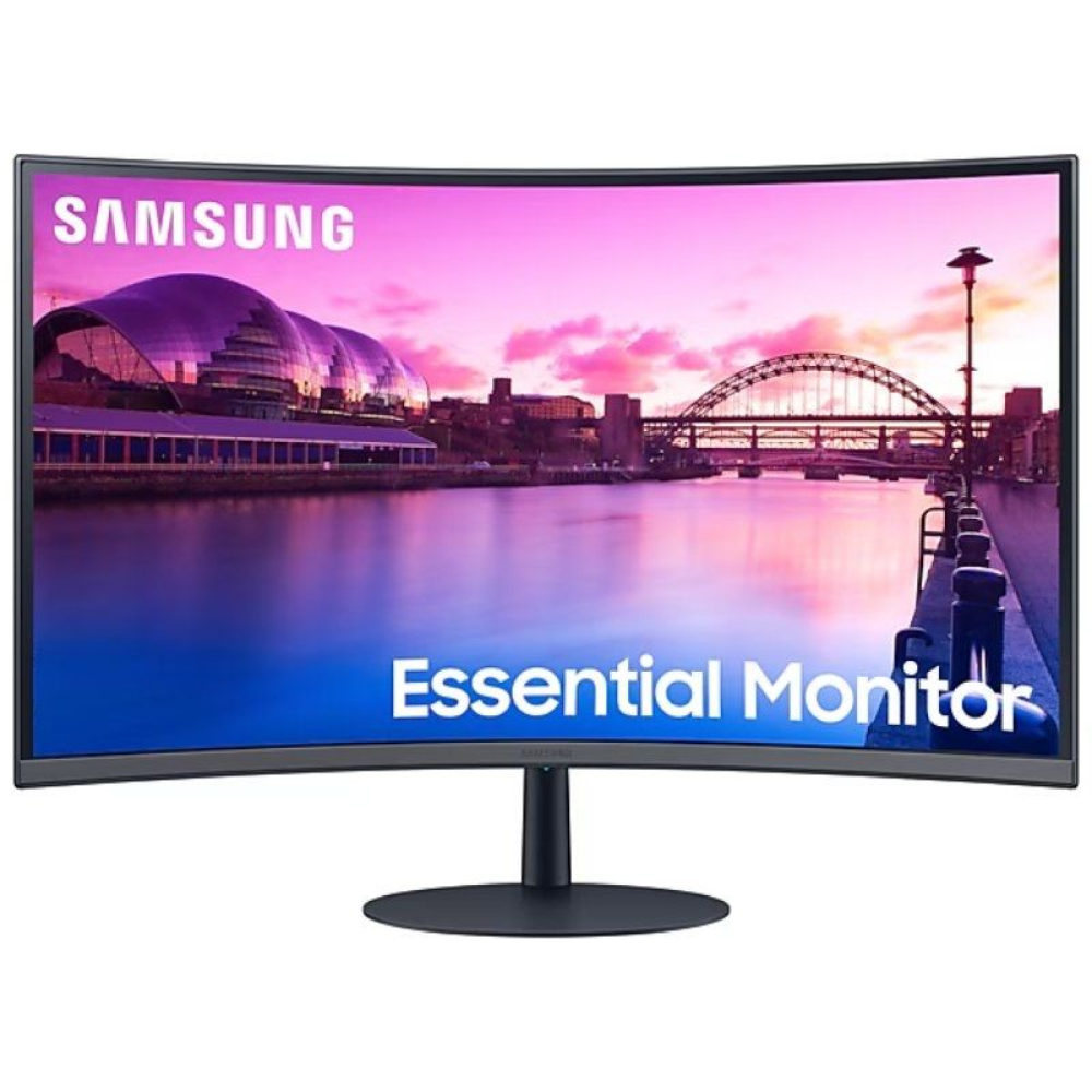 Monitor Curvo Samsung Essential Monitor S39C S27C390EAU/ 27'/ Full HD/ Multimedia/ Negro