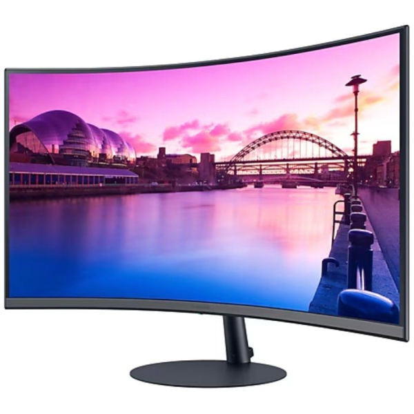 Monitor Curvo Samsung Essential Monitor S39C S27C390EAU/ 27'/ Full HD/ Multimedia/ Negro