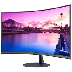 Monitor Curvo Samsung Essential Monitor S39C S27C390EAU/ 27'/ Full HD/ Multimedia/ Negro