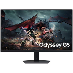 Monitor Gaming Samsung Odyssey G5 S32DG500EU 32'/ QHD/ 1ms/ 180Hz/ IPS/ Regulable en altura/ Negro