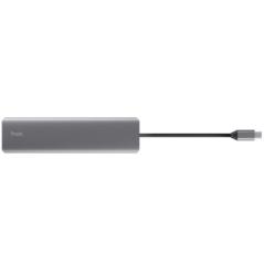 Docking USB Tipo-C Trust Dalyx/ 2xUSB/ 2xHDMI/ 1xDisplayPort/ 1xUSB Tipo-C PD/ Gris