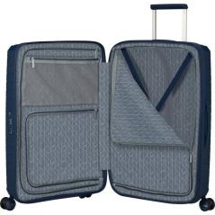 Maleta Mediana American Tourister FastForward Spinner Expansible 68cm/ 68x46x30cm/ 4 Ruedas/ Azul Marino