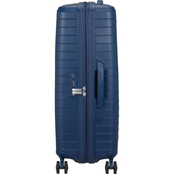 Maleta Mediana American Tourister FastForward Spinner Expansible 68cm/ 68x46x30cm/ 4 Ruedas/ Azul Marino