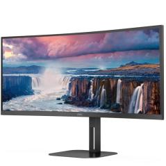 Monitor Profesional Ultraparonámico Curvo AOC CU34V5C/BK 34'/ WQHD/ Multimedia/ Negro