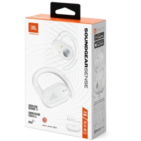 Auriculares Bluetooth JBL Soundgear Sense con estuche de carga/ Autonomía 8h/ Blanco