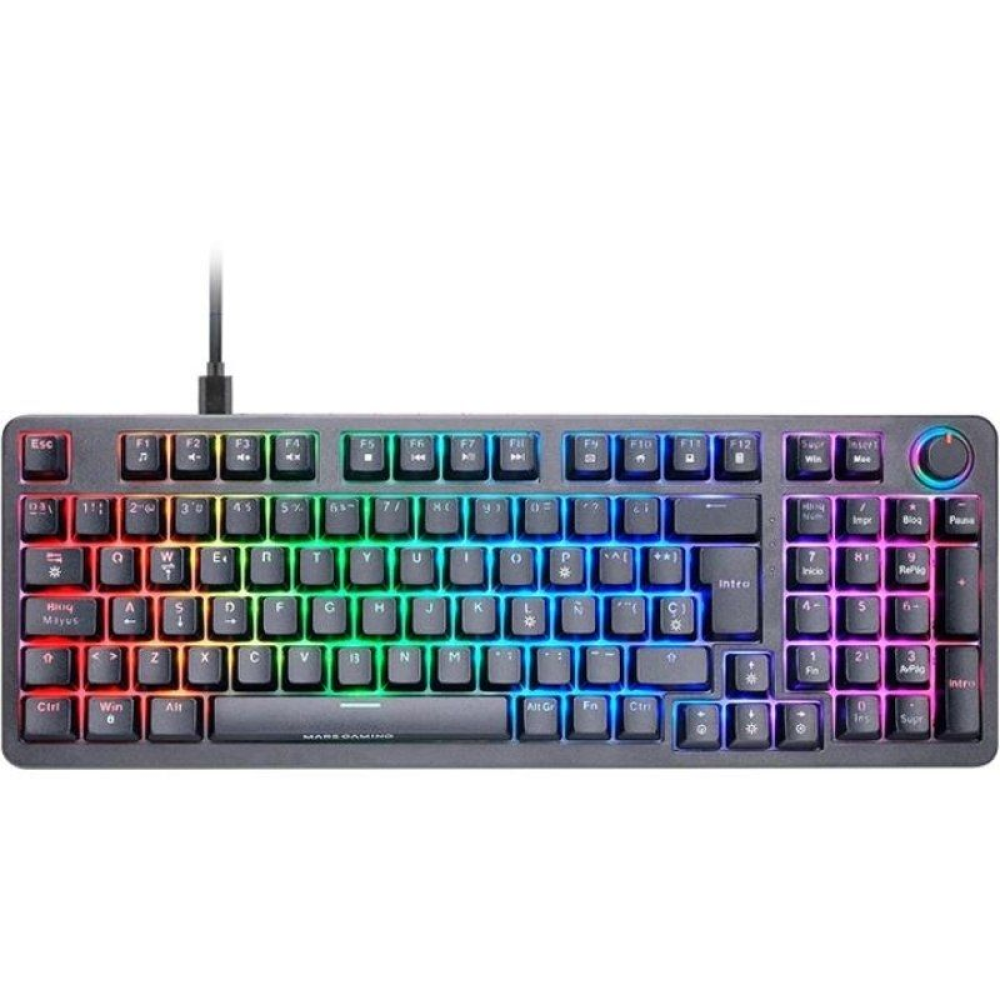 Teclado Gaming Mecánico Mars Gaming MKPROYES/ Switch Amarillo Teclado Gaming Mecánico Mars Gaming MKPROYES/ Switch Amarillo