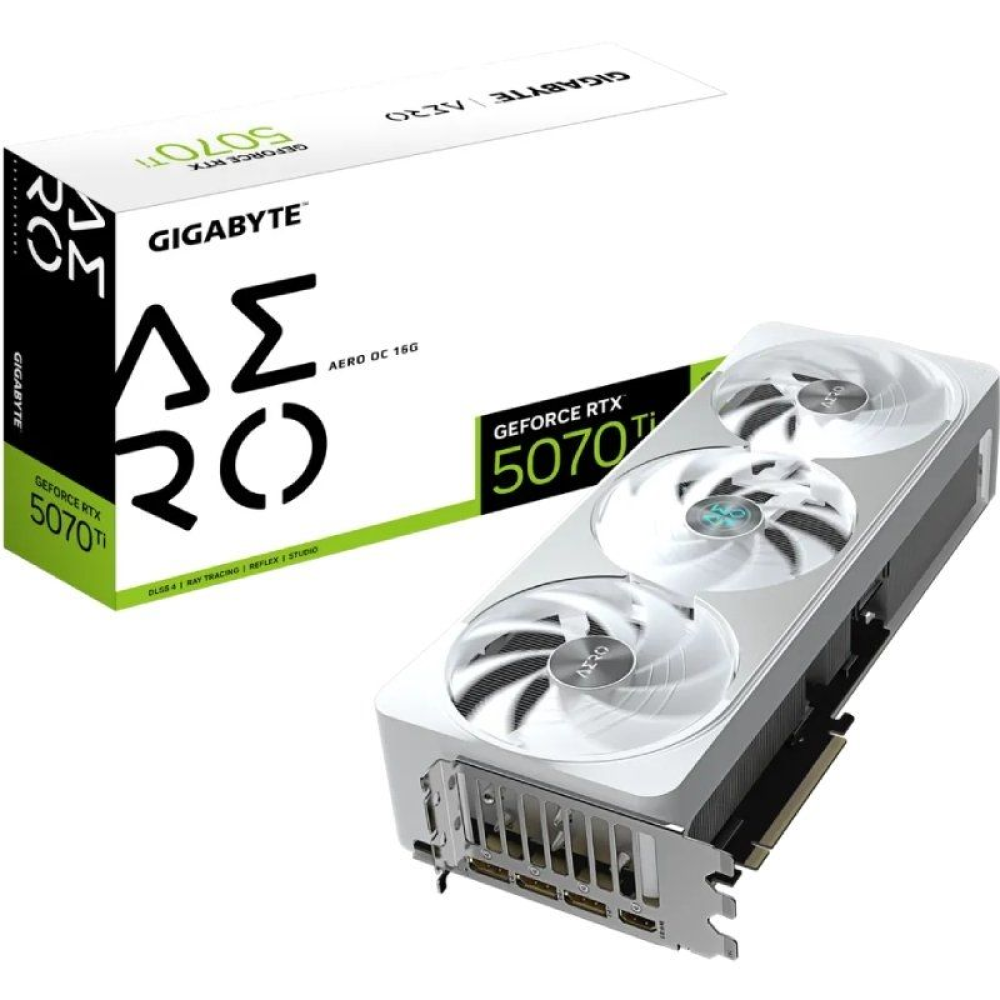 Tarjeta Gráfica Gigabyte GeForce RTX 5070Ti AERO OC 16G/ 16GB GDDR7