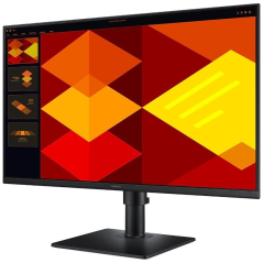 Monitor Profesional Samsung Essential Monitor S4 S40GD S24D402GAU/ 24'/ Full HD/ Regulable en altura/ Negro