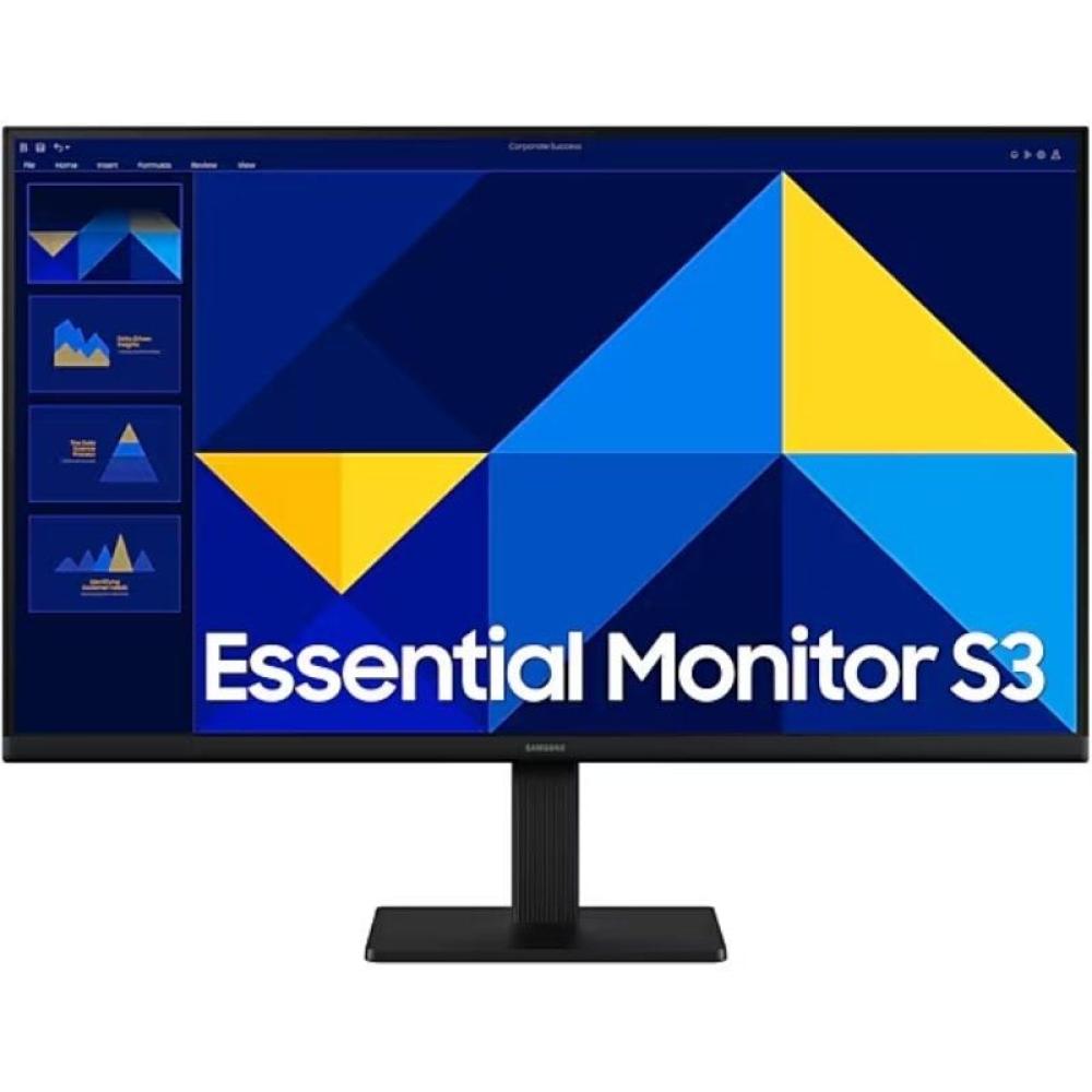 Monitor Profesional Samsung Essential Monitor S3 S27D304GAU/ 27'/ Full HD/ Negro Monitor Profesional Samsung Essential Monitor S3 S27D304GAU/ 27'/ Full HD/ Negro