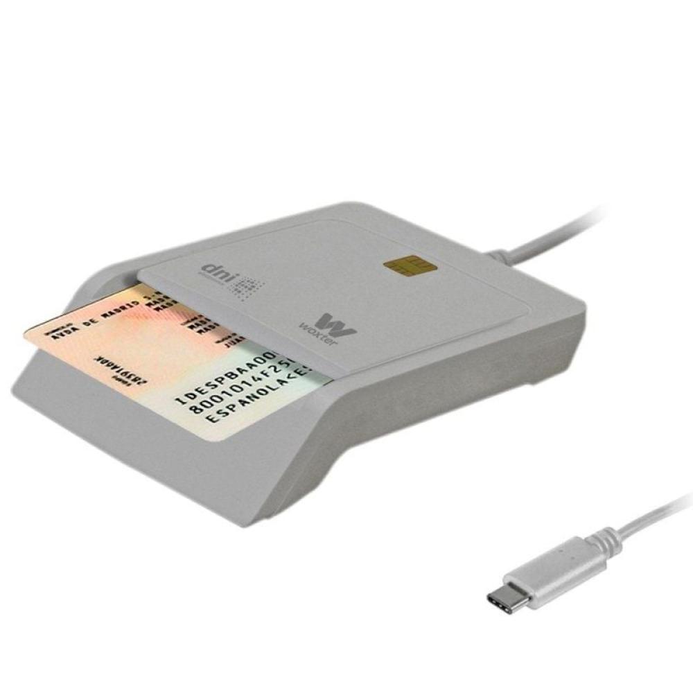 Lector de DNI y Tarjetas Woxter PE26-198/ Blanco/ USB 2.0