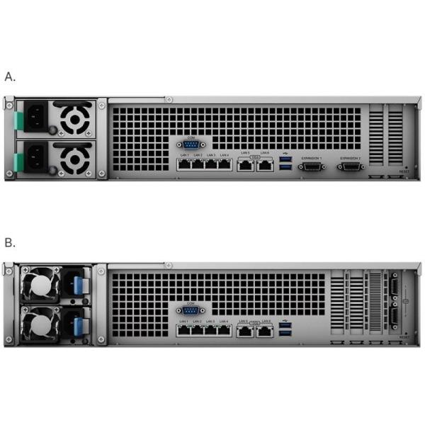 NAS Synology RackStation RS3621XS+/ 12 Bahía 3.5'- 2.5'/ 8GB DDR4/ Formato Rack