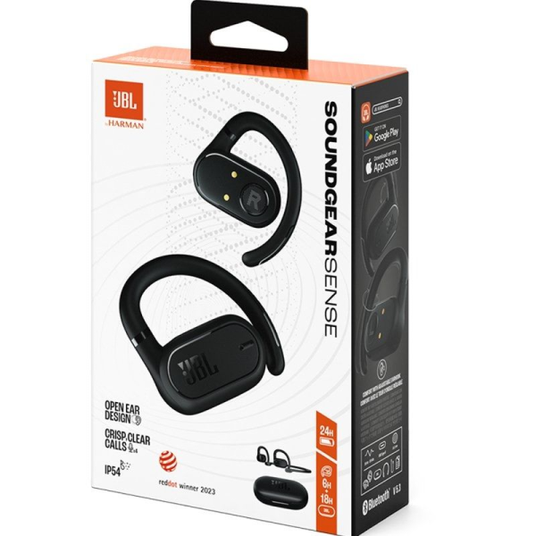 Auriculares Bluetooth JBL Soundgear Sense con estuche de carga/ Autonomía 8h/ Negros
