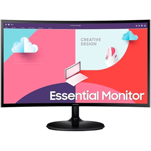 Monitor Curvo Samsung Essential Monitor S36C S27C364EAU/ 27'/ Full HD/ Negro