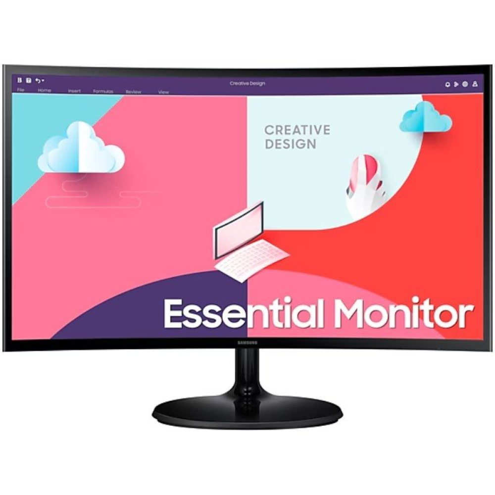 Monitor Curvo Samsung Essential Monitor S36C S27C364EAU/ 27'/ Full HD/ Negro
