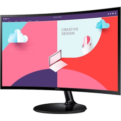 Monitor Curvo Samsung Essential Monitor S36C S27C364EAU/ 27'/ Full HD/ Negro