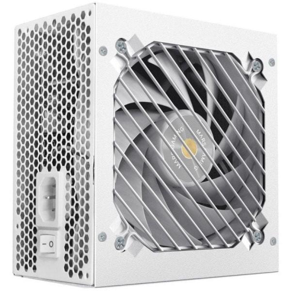 Fuente de Alimentación Mars Gaming MPB1000PSI/ 1000W/ Ventilador 14cm/ 80 Plus Gold/ Blanca