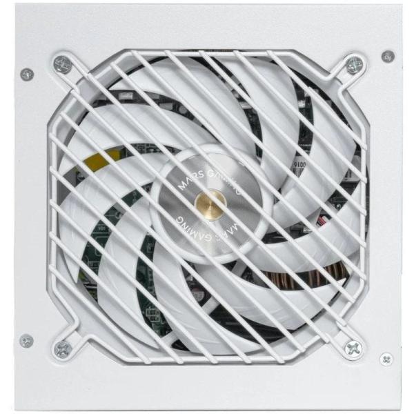 Fuente de Alimentación Mars Gaming MPB1000PSI/ 1000W/ Ventilador 14cm/ 80 Plus Gold/ Blanca