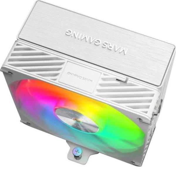 Ventilador con Disipador Mars Gaming MCPU-X5ARGB/ 12cm/ Blanco